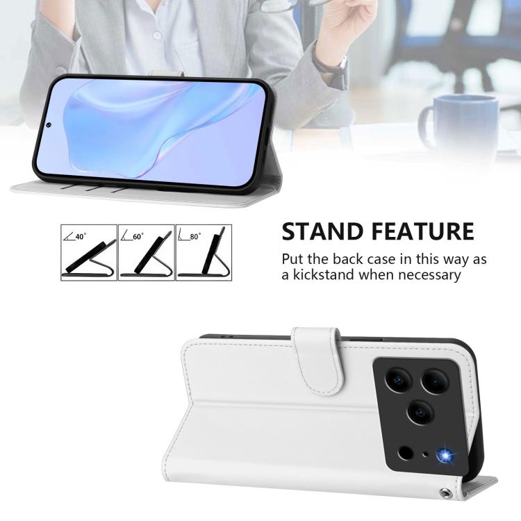 For Doogee Note 56 / Note 56 Pro Skin Feel Solid Color Leather Phone Case with Lanyard