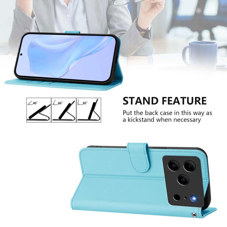 For Doogee Note 56 / Note 56 Pro Skin Feel Solid Color Leather Phone Case with Lanyard