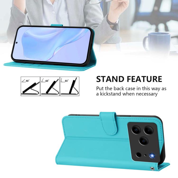 For Doogee Note 56 / Note 56 Pro Skin Feel Solid Color Leather Phone Case with Lanyard