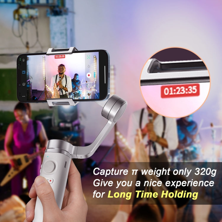 FUNSNAP Capture π Aluminum Alloy Arm 3-Axis Handheld Phone Gimbal, Basic Version - Grey