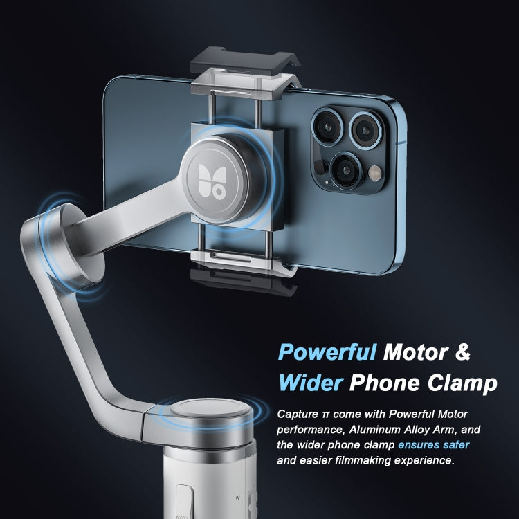 FUNSNAP Capture π Aluminum Alloy Arm 3-Axis Handheld Phone Gimbal, Basic Version - Grey