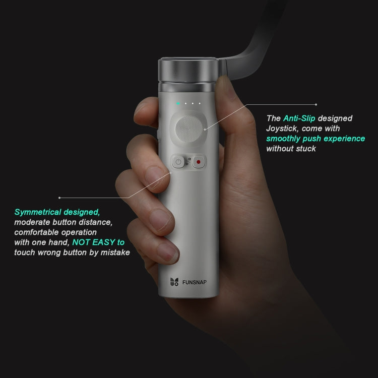 FUNSNAP Capture π Aluminum Alloy Arm 3-Axis Handheld Phone Gimbal, Combo Version - Grey