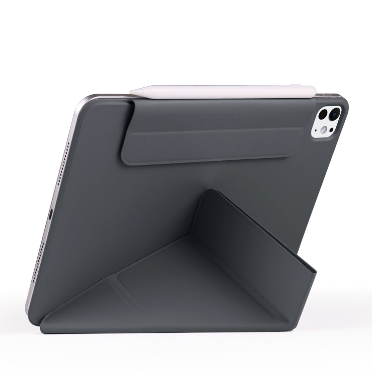 For iPad Pro 11 2025 / 2024 Fixed Buckle Magnetic Deformation Leather Tablet Case