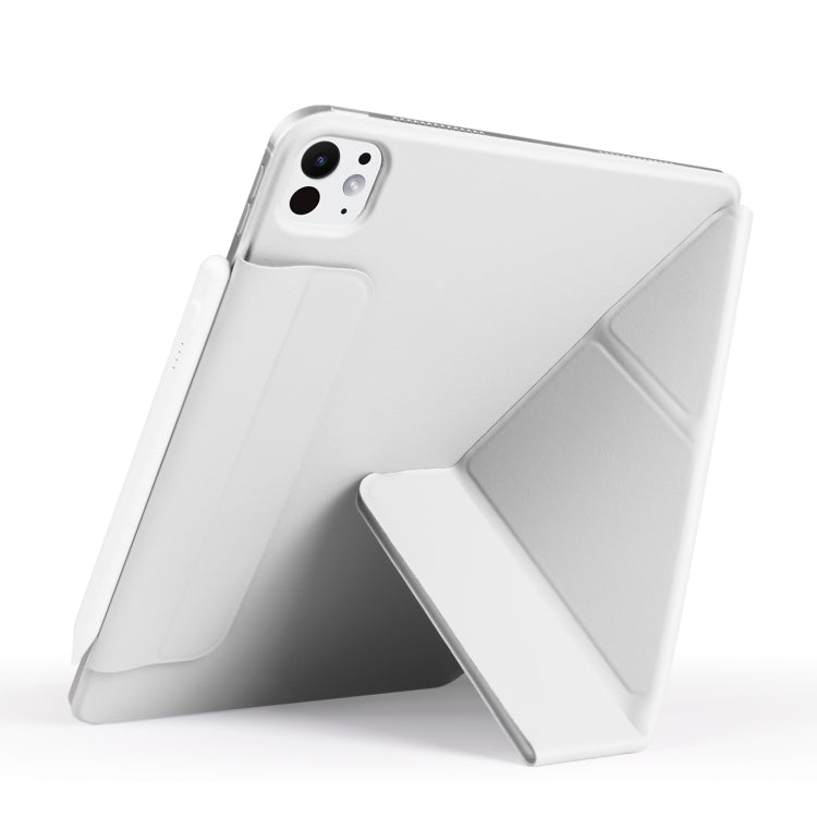 For iPad Pro 11 2025 / 2024 Fixed Buckle Magnetic Deformation Leather Tablet Case
