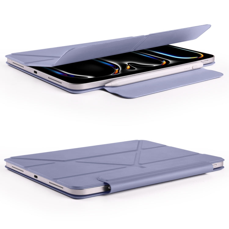 For iPad Pro 11 2025 / 2024 Fixed Buckle Magnetic Deformation Leather Tablet Case