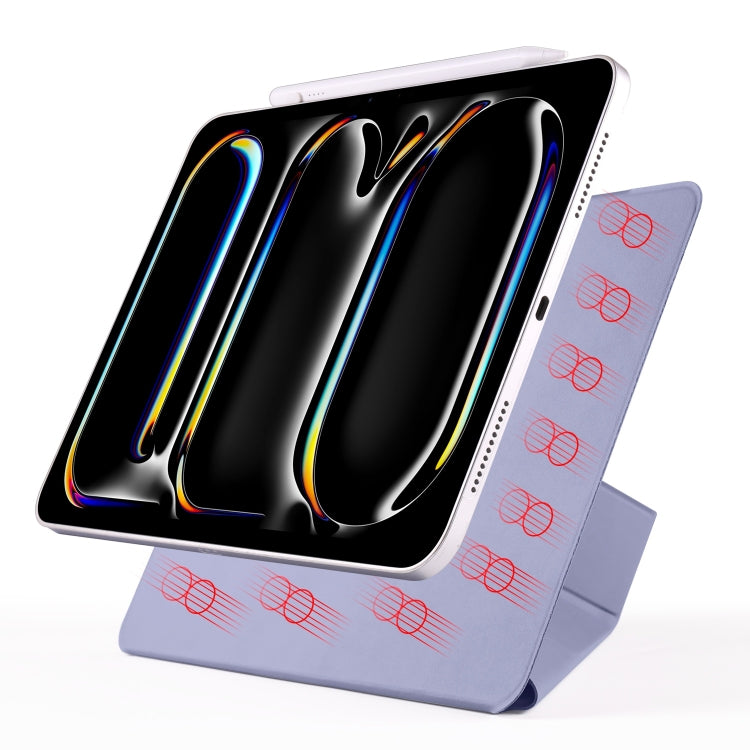 For iPad Pro 11 2025 / 2024 Fixed Buckle Magnetic Deformation Leather Tablet Case