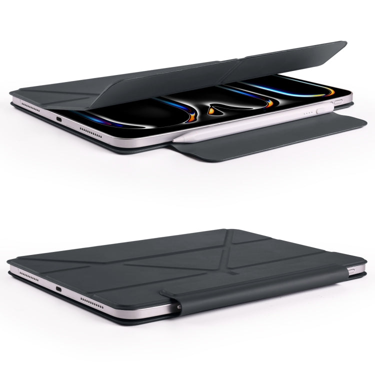 For iPad Pro 13 2025 / 2024 Fixed Buckle Magnetic Deformation Leather Tablet Case