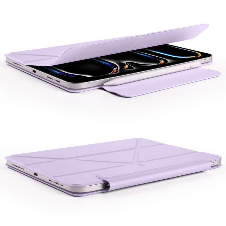 For iPad Pro 13 2025 / 2024 Fixed Buckle Magnetic Deformation Leather Tablet Case