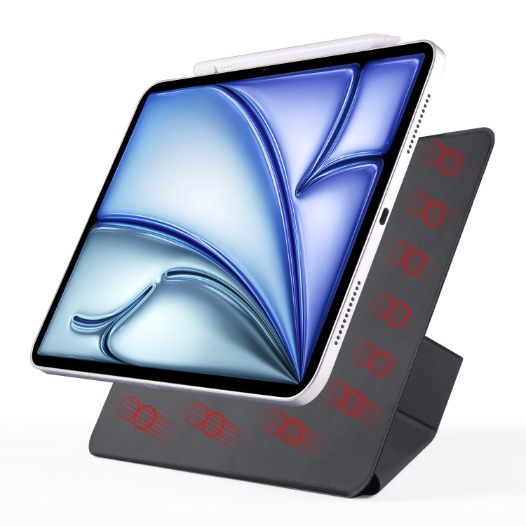 For iPad Air 13 2026 / 2025 / 2024 Fixed Buckle Magnetic Deformation Leather Tablet Case