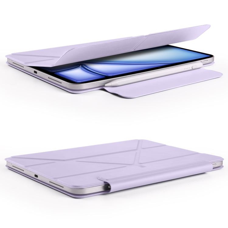 For iPad Air 13 2026 / 2025 / 2024 Fixed Buckle Magnetic Deformation Leather Tablet Case