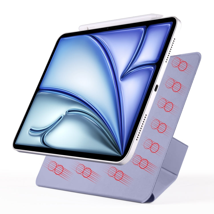 For iPad Air 13 2026 / 2025 / 2024 Fixed Buckle Magnetic Deformation Leather Tablet Case