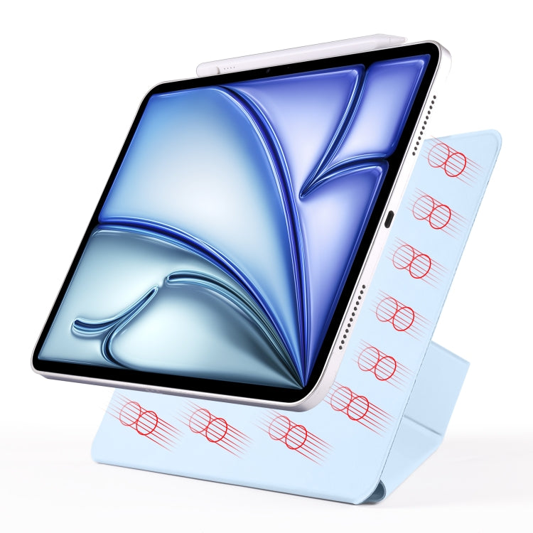 For iPad Air 11 2026 / 2025 / 2024 Fixed Buckle Magnetic Deformation Leather Tablet Case
