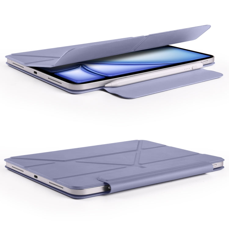 For iPad Air 11 2026 / 2025 / 2024 Fixed Buckle Magnetic Deformation Leather Tablet Case
