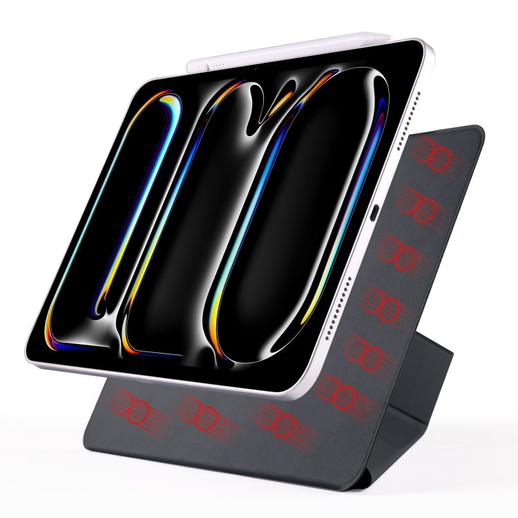 For iPad Pro 11 2022 / 2021 / 2020 Fixed Buckle Magnetic Deformation Leather Tablet Case