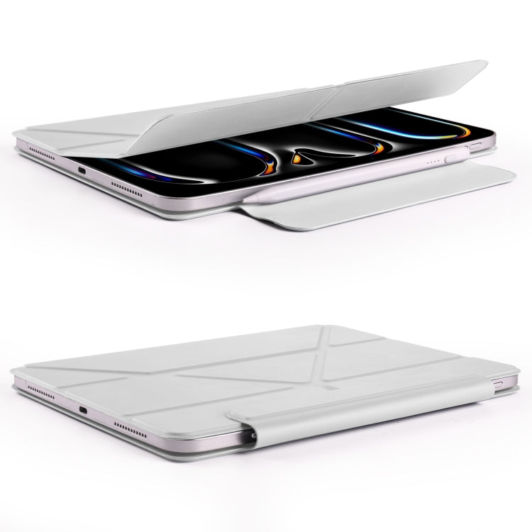 For iPad Pro 11 2022 / 2021 / 2020 Fixed Buckle Magnetic Deformation Leather Tablet Case