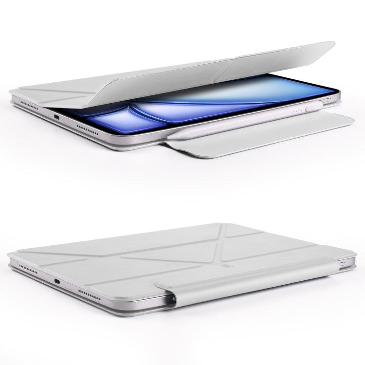 For iPad mini 6 / mini 2024 Fixed Buckle Magnetic Deformation Leather Tablet Case