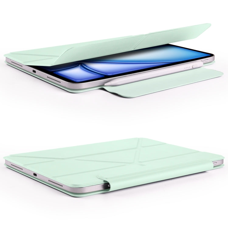 For iPad mini 6 / mini 2024 Fixed Buckle Magnetic Deformation Leather Tablet Case