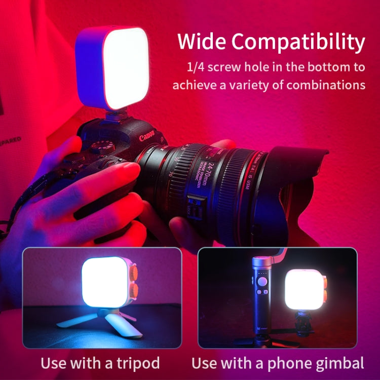 FUNSNAP Pocket Full Color RGB Video Shot Fill Light - White