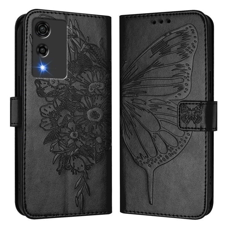 For Cubot A10 Embossed Butterfly Leather Phone Case