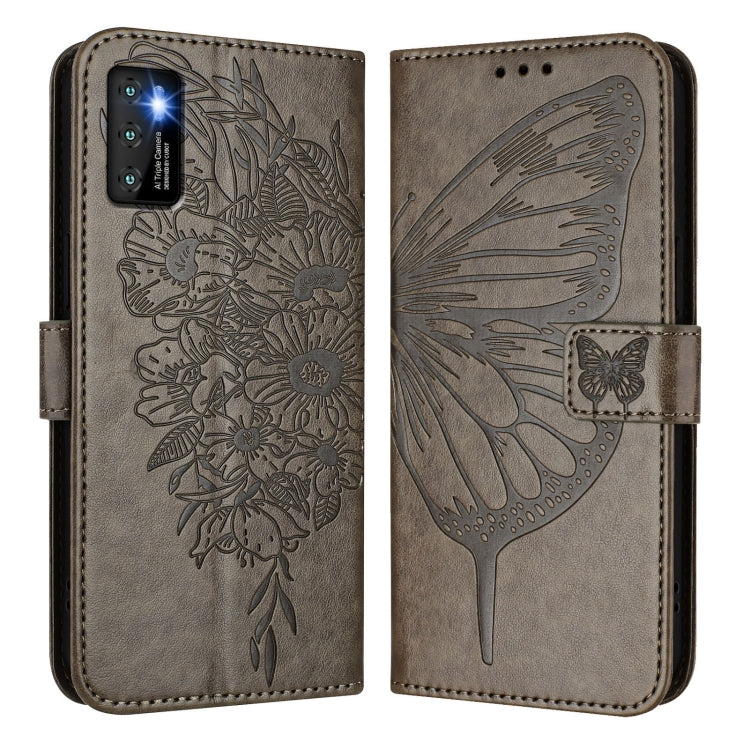For Cubot P50 Embossed Butterfly Leather Phone Case