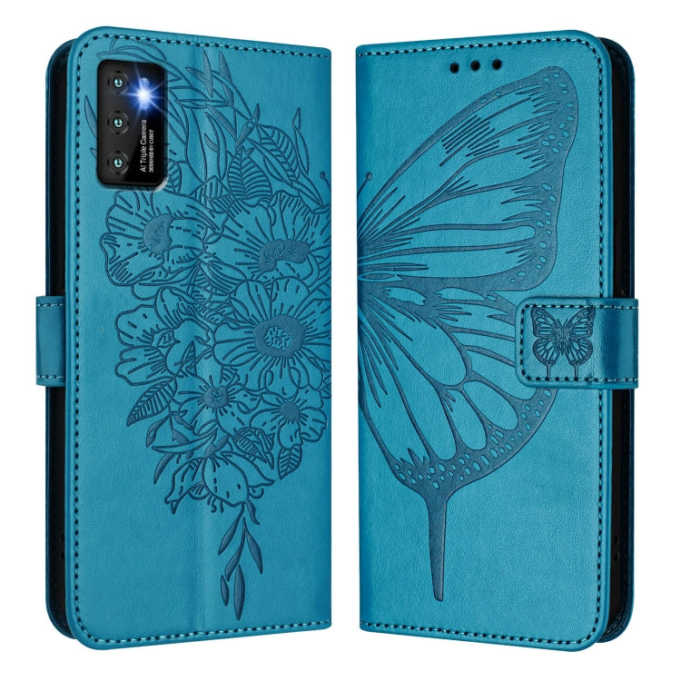 For Cubot P50 Embossed Butterfly Leather Phone Case