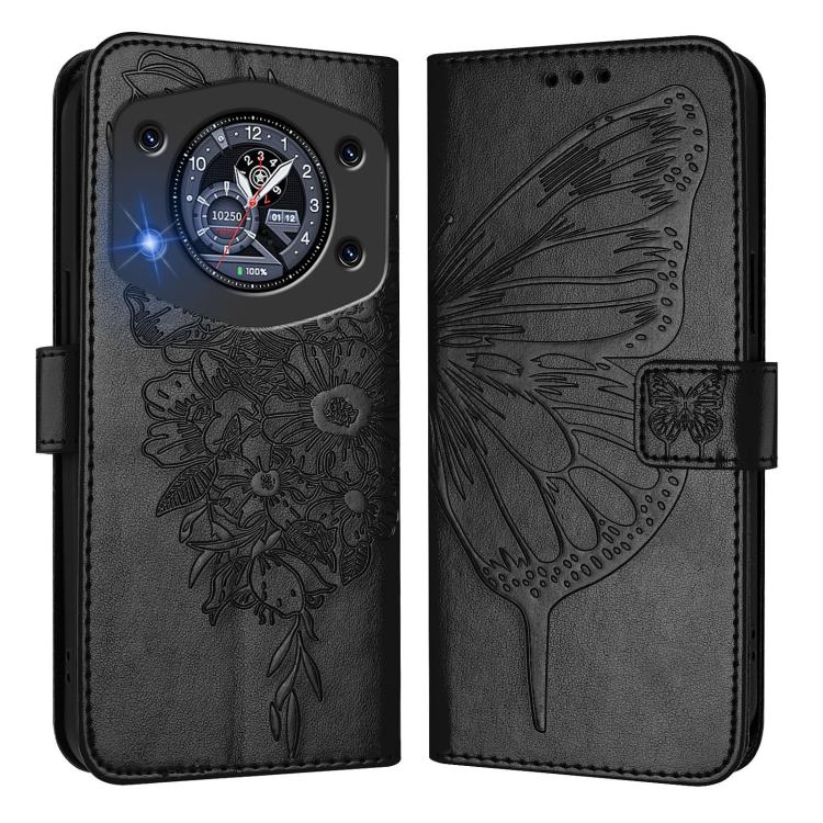 For Cubot A30 Embossed Butterfly Leather Phone Case