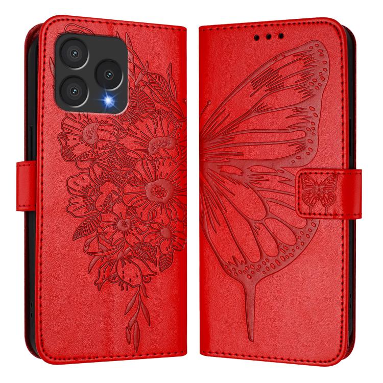 For Cubot A40 Embossed Butterfly Leather Phone Case