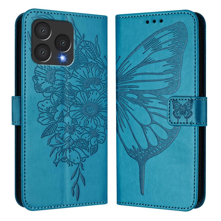 For Cubot A40 Embossed Butterfly Leather Phone Case