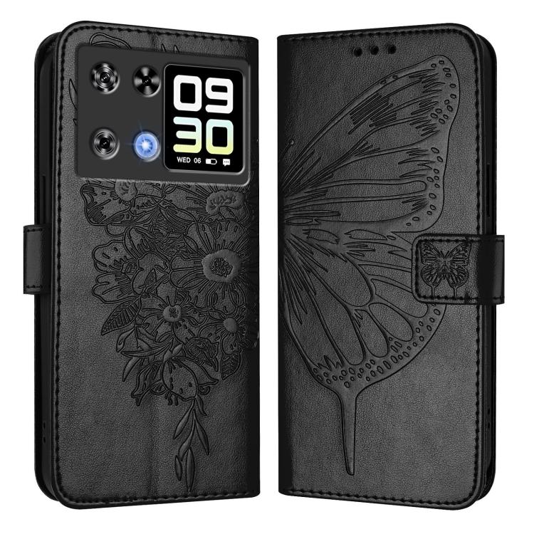 For Cubot P90 Embossed Butterfly Leather Phone Case