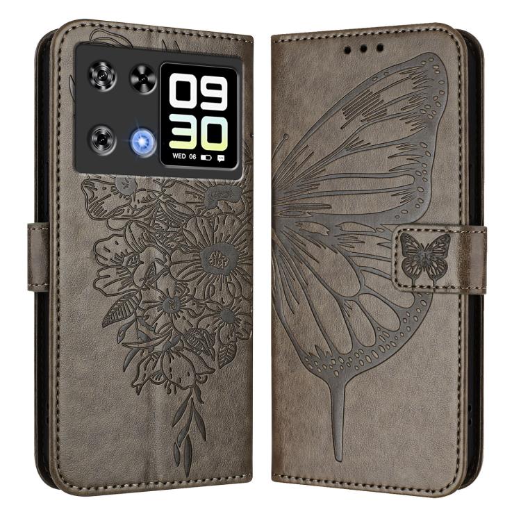 For Cubot P90 Embossed Butterfly Leather Phone Case