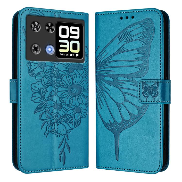 For Cubot P90 Embossed Butterfly Leather Phone Case