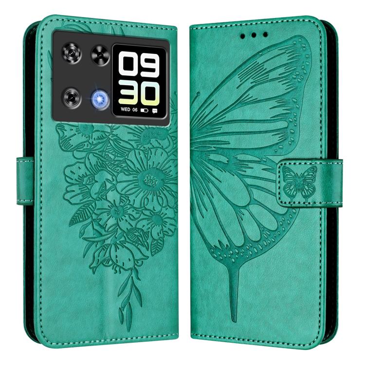 For Cubot P90 Embossed Butterfly Leather Phone Case