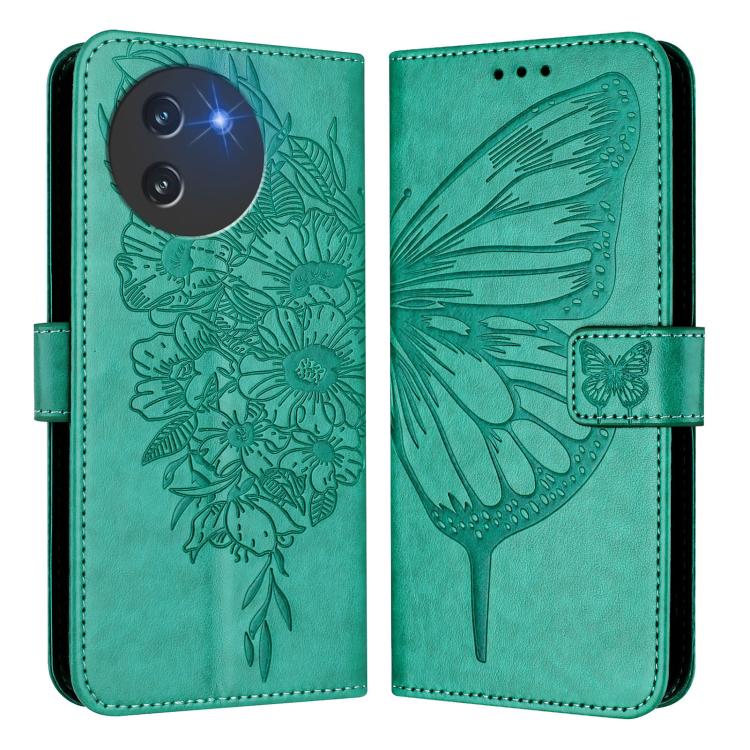 For Doogee Note 59 / Note 59 Pro Embossed Butterfly Leather Phone Case
