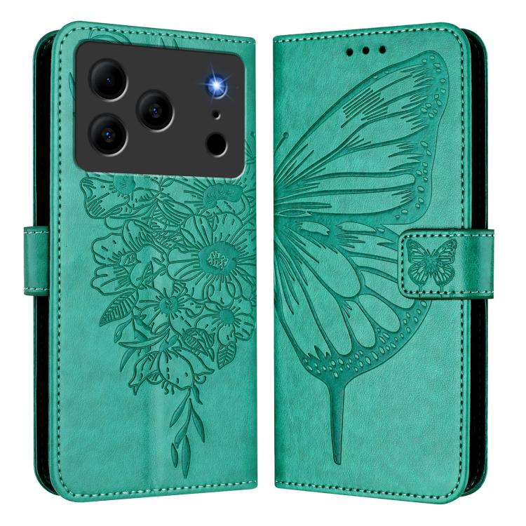 For Doogee Note 56 / Note 56 Pro Embossed Butterfly Leather Phone Case