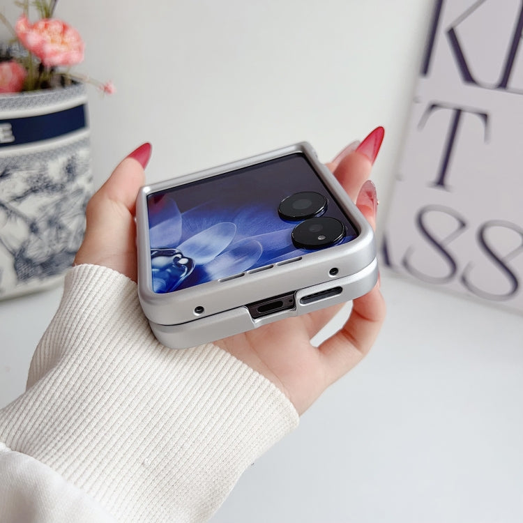 For Xiaomi Mix Flip 3D Camellia Plaid Fabric DIY PC Phone Case
