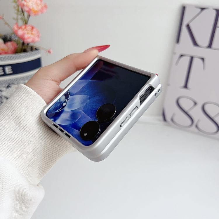 For Xiaomi Mix Flip 3D Camellia Plaid Fabric DIY PC Phone Case