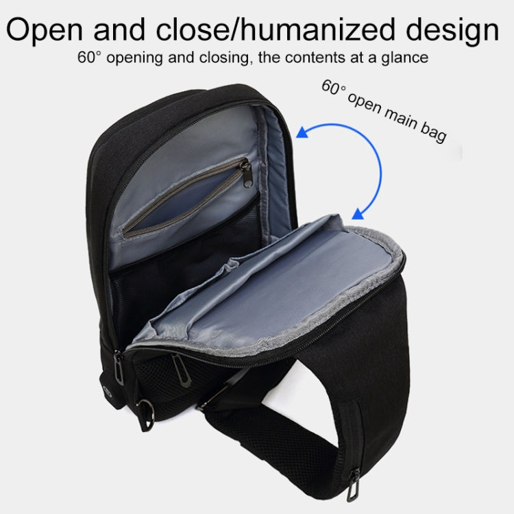 Outdoor Cycling Anti-theft Multi-layer Storage Male Chest Bag
