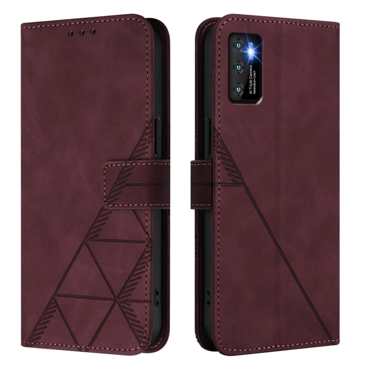 For Cubot P50 Crossbody 3D Embossed Flip Leather Phone Case