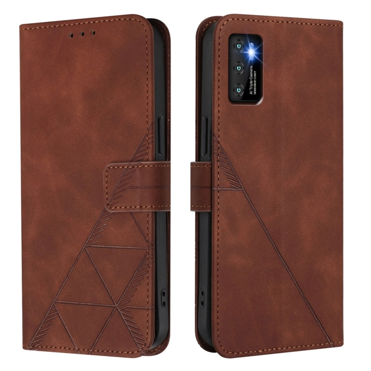 For Cubot P50 Crossbody 3D Embossed Flip Leather Phone Case