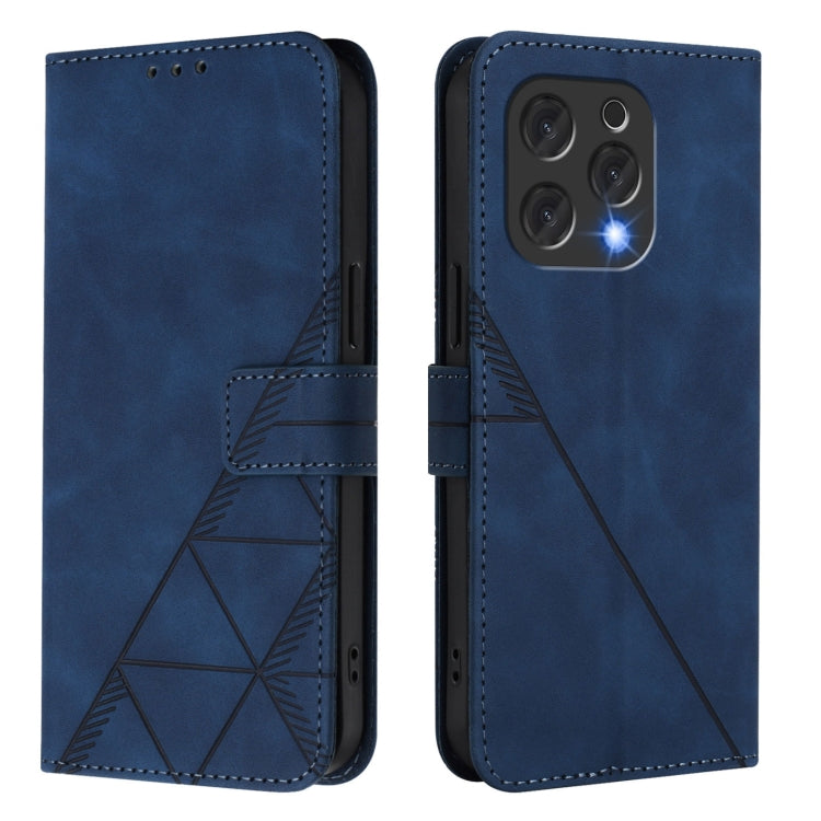 For Doogee N55 Plus Crossbody 3D Embossed Flip Leather Phone Case