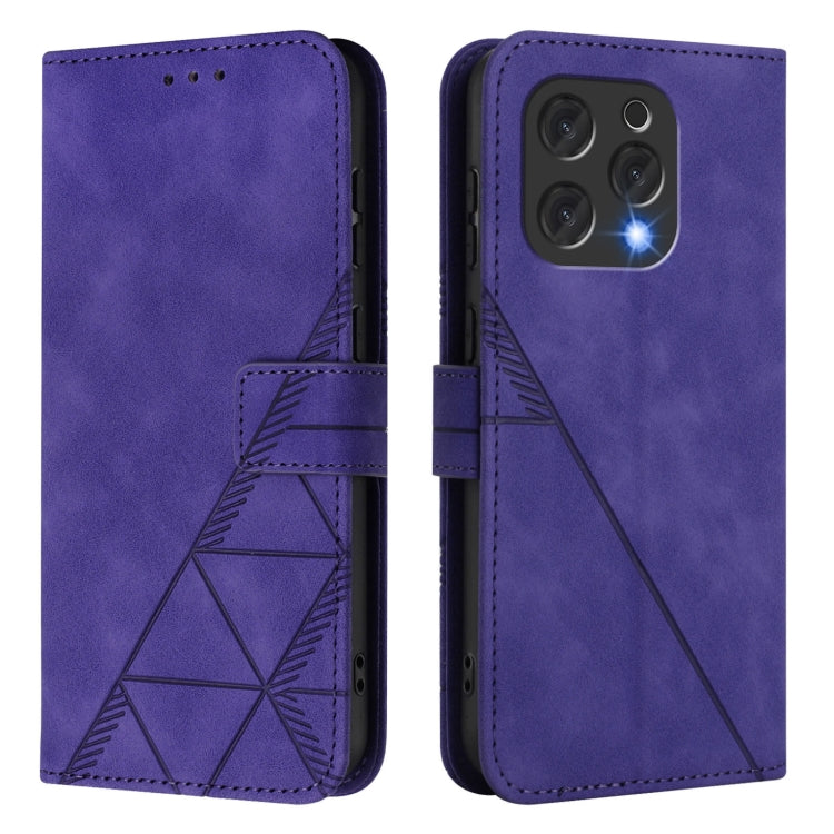 For Doogee N55 Plus Crossbody 3D Embossed Flip Leather Phone Case