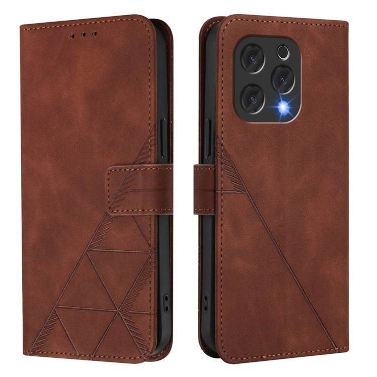 For Doogee N55 Plus Crossbody 3D Embossed Flip Leather Phone Case