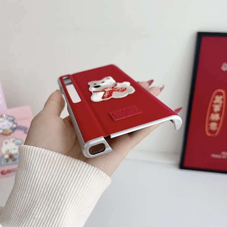 For Huawei Mate Xs 2 Skin Fee Litchi Pattern Protective Phone Case - Red