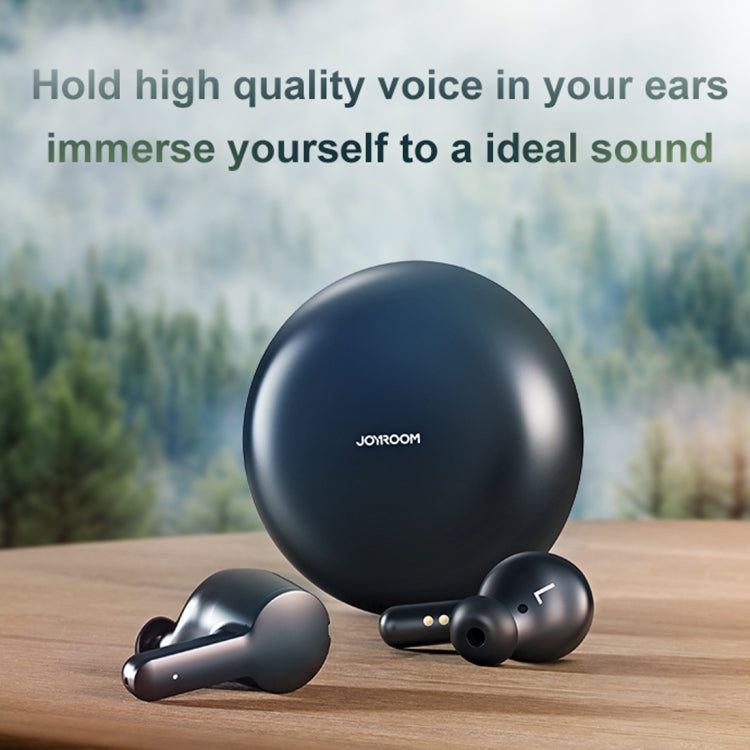 JOYROOM JR-TA1 Bluetooth 5.0 ANC TWS Active Noise Cancelling Wireless Bluetooth Earphone with Charging Box(Black)