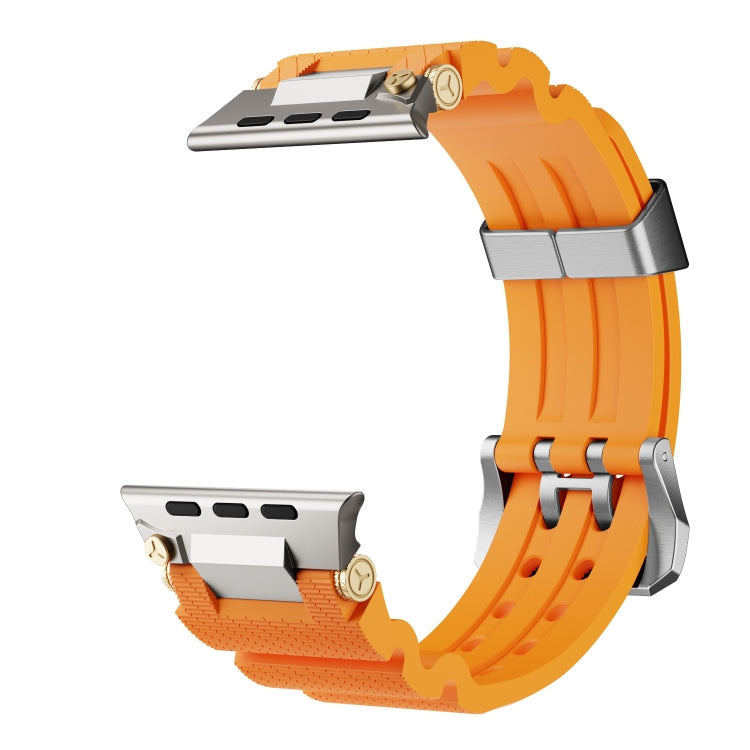 For Apple Watch 42mm / 41mm / 40mm / 38mm Cool Dual-Row Holes Silicone Watch Band