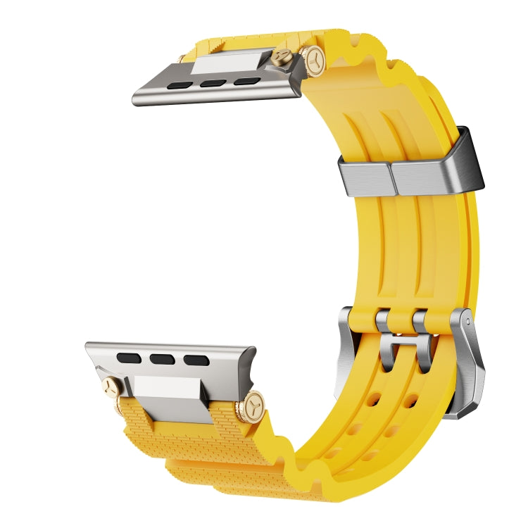 For Apple Watch 42mm / 41mm / 40mm / 38mm Cool Dual-Row Holes Silicone Watch Band