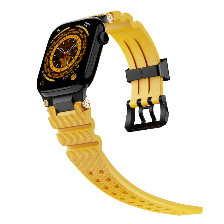For Apple Watch 42mm / 41mm / 40mm / 38mm Cool Dual-Row Holes Silicone Watch Band