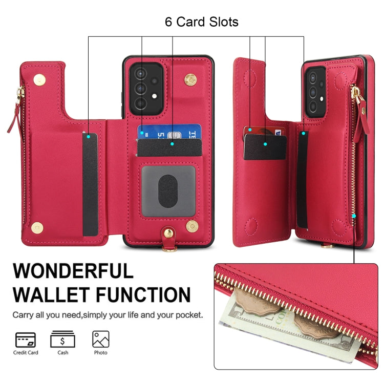 For Samsung Galaxy S20+ Double Flap Zipper RFID Leather Phone Case with Short Lanyard