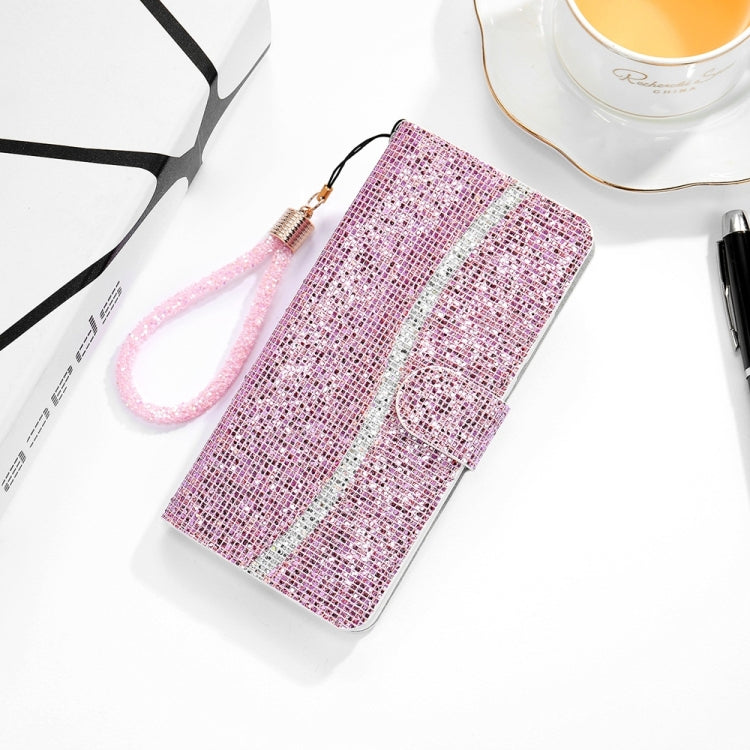 For Samsung Galaxy S25 5G Glitter Powder Filp Leather Phone Case