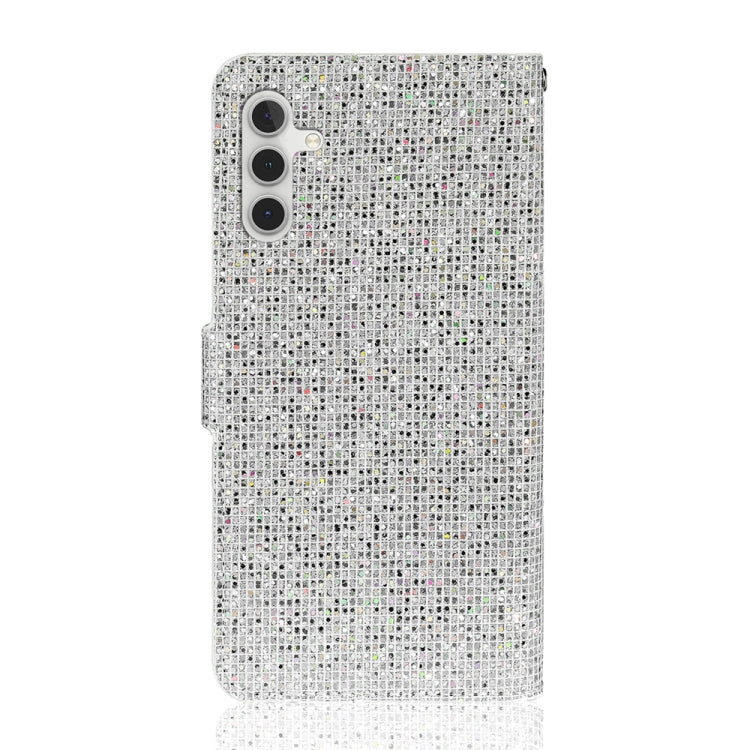 For Samsung Galaxy S25 5G Glitter Powder Filp Leather Phone Case